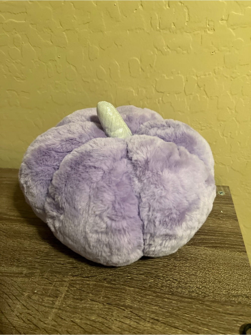 Target Hyde & Eek Plush Pumpkin Throw Pillow Purple Silver Halloween NWT